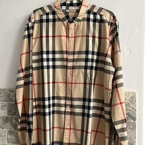 Burberry Brit mens long sleeve original pattern size XXL